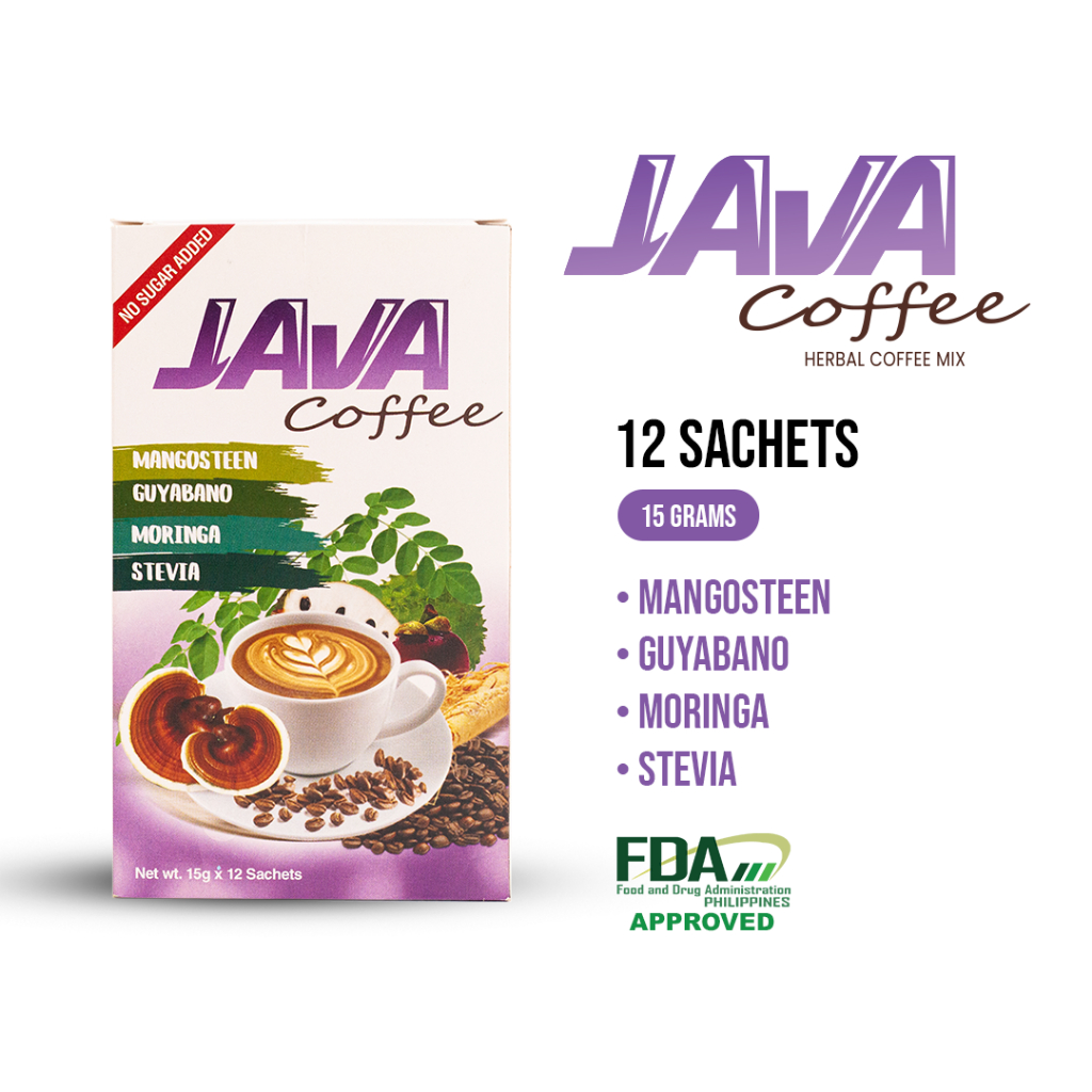 Java 8 in 1 Herbal and Healthy Coffee Mix with Guyabano, Mangosteen ...