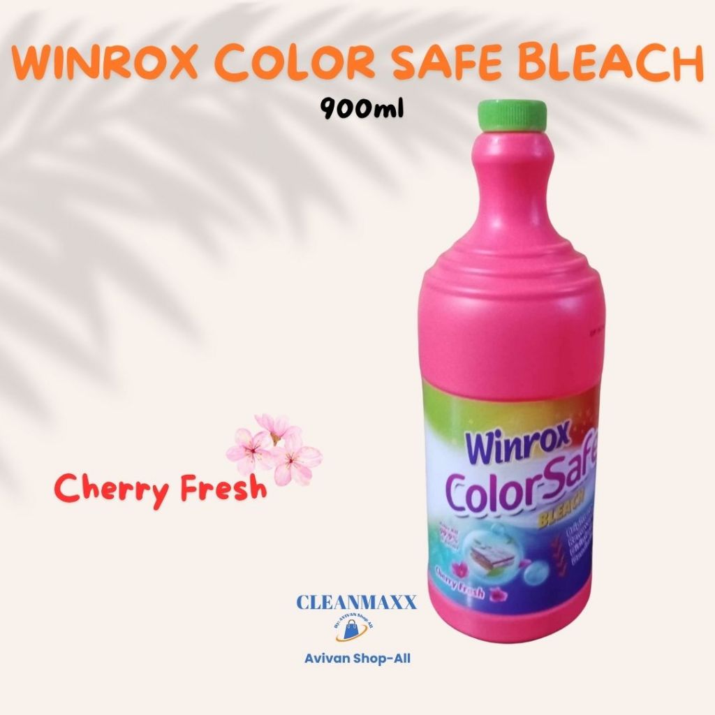 Winrox Color Safe Bleach 900ml | Cherry Fresh Scent | Shopee Philippines