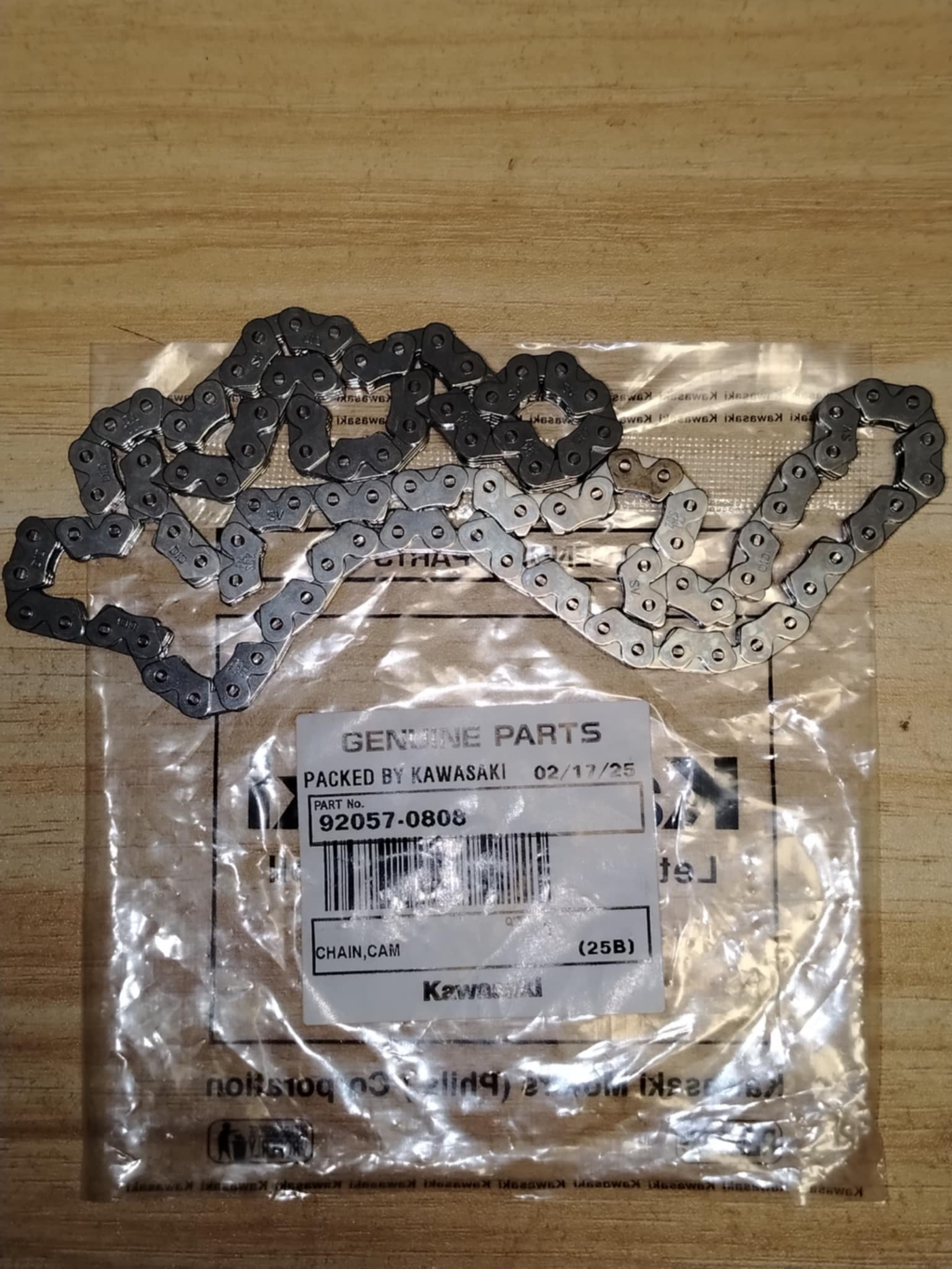 KAWASAKI GENUINE, TIMING CHAIN KAWASAKI BARAKO V1/V2 92057-0808 ...