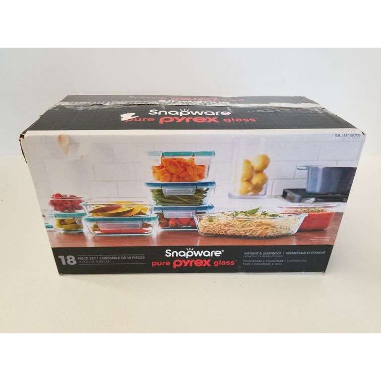 Snapware Pyrex Glass Food Storage 18-piece Set | Shopee Philippines