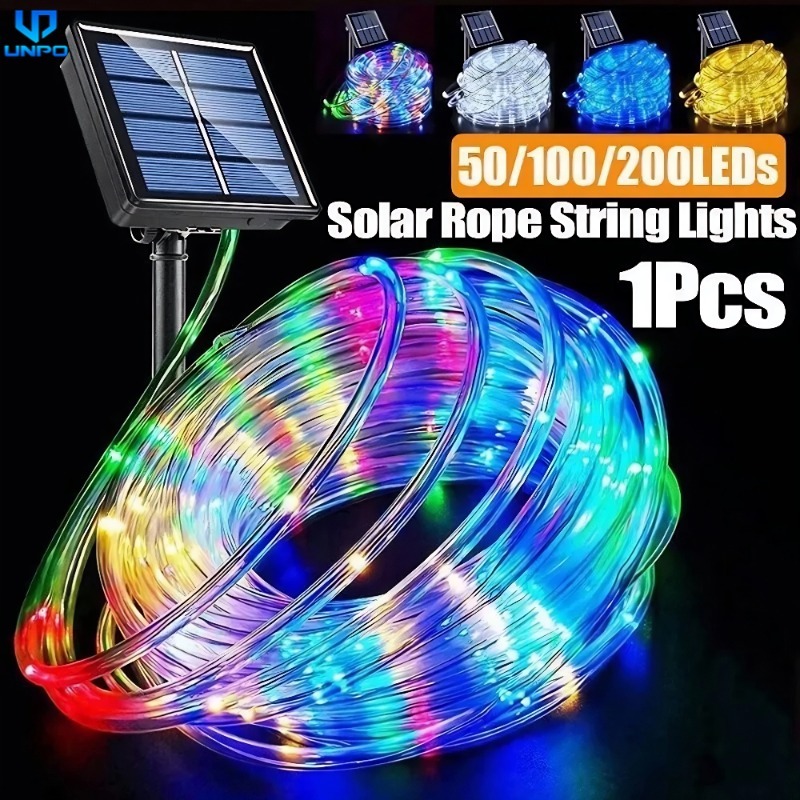 Solar PVC Rope Light 22M/12M/7M Waterproof IP65 Garden Christmas Decor ...