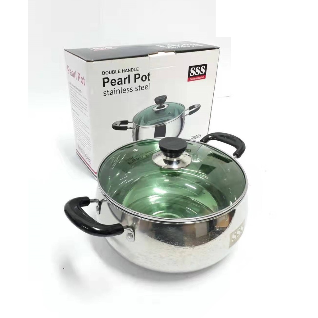 Stainless Steel Aesthetic Pearl Pot Single Handle And Doule Handle ...
