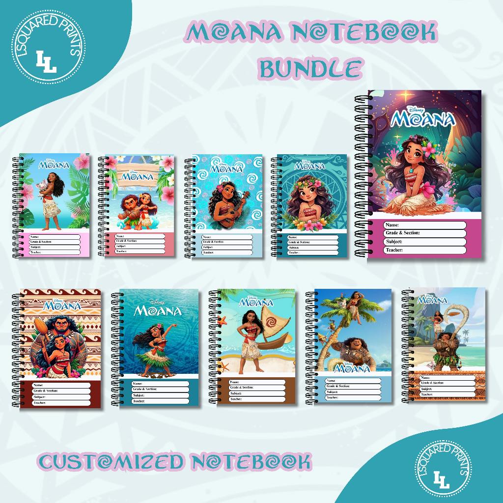 MOANA Notebook Bundle | Shopee Philippines
