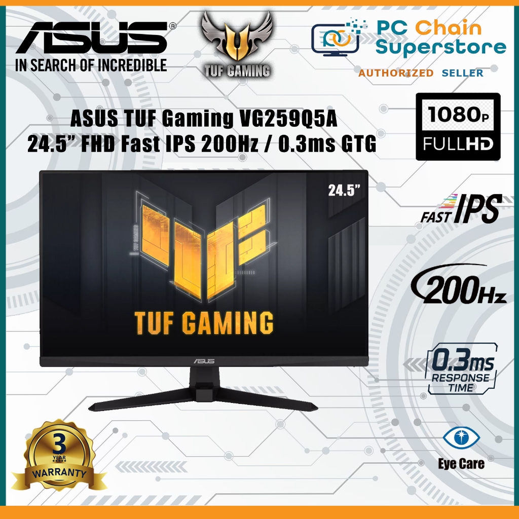 ASUS TUF Gaming VG259Q3A 180Hz VG259Q5A 200Hz Gaming Monitor