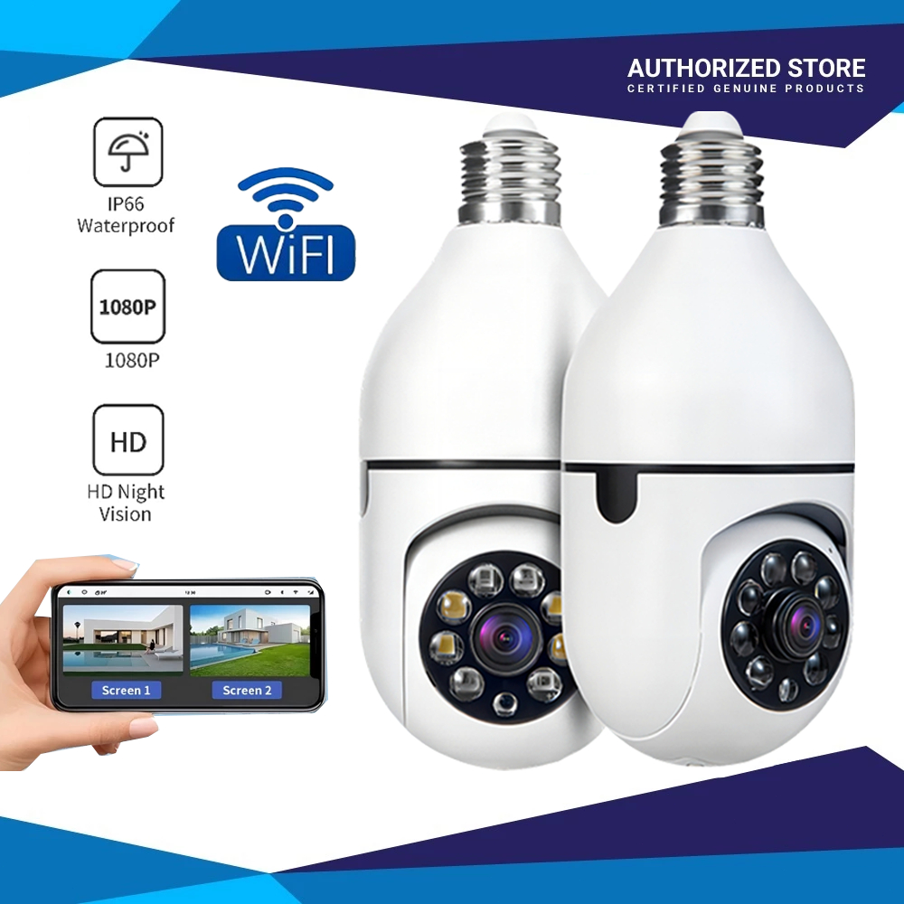 V380 Pro CCTV Bulb Dual Lens CCTV Ip Security Cameras 8MP 1080P 360° 5G ...