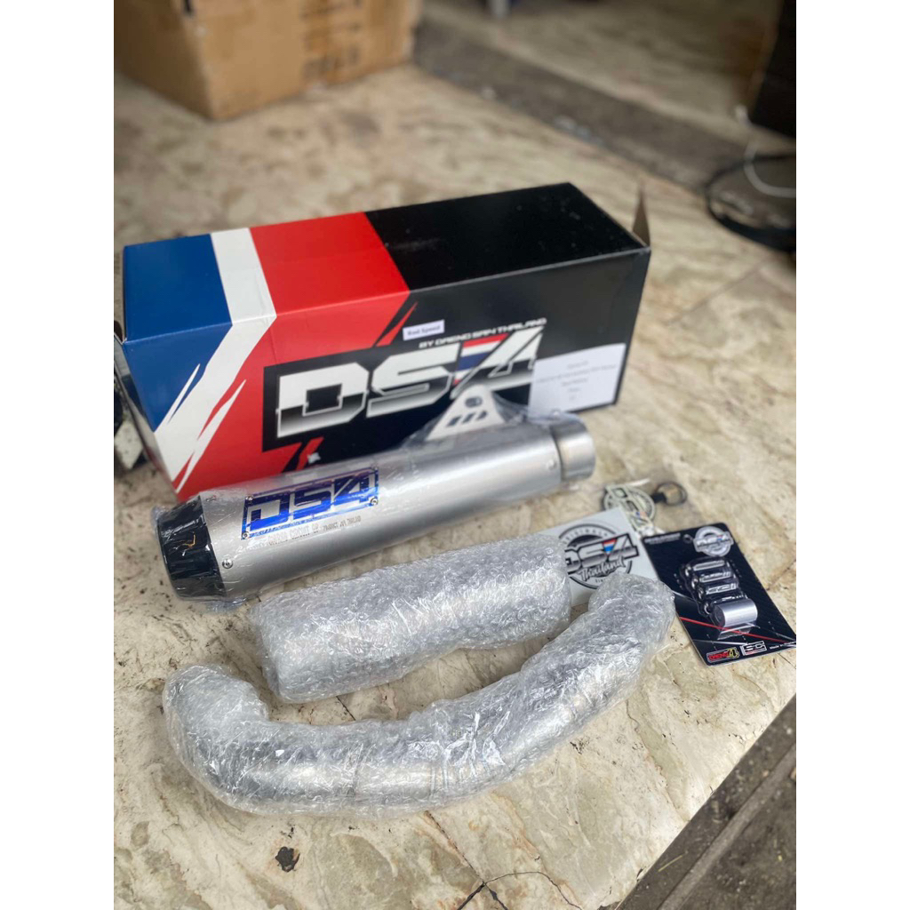 DS4 Full stainless powerpipe . Sand Bathing for Aerox/Nmax V2,V1 ...