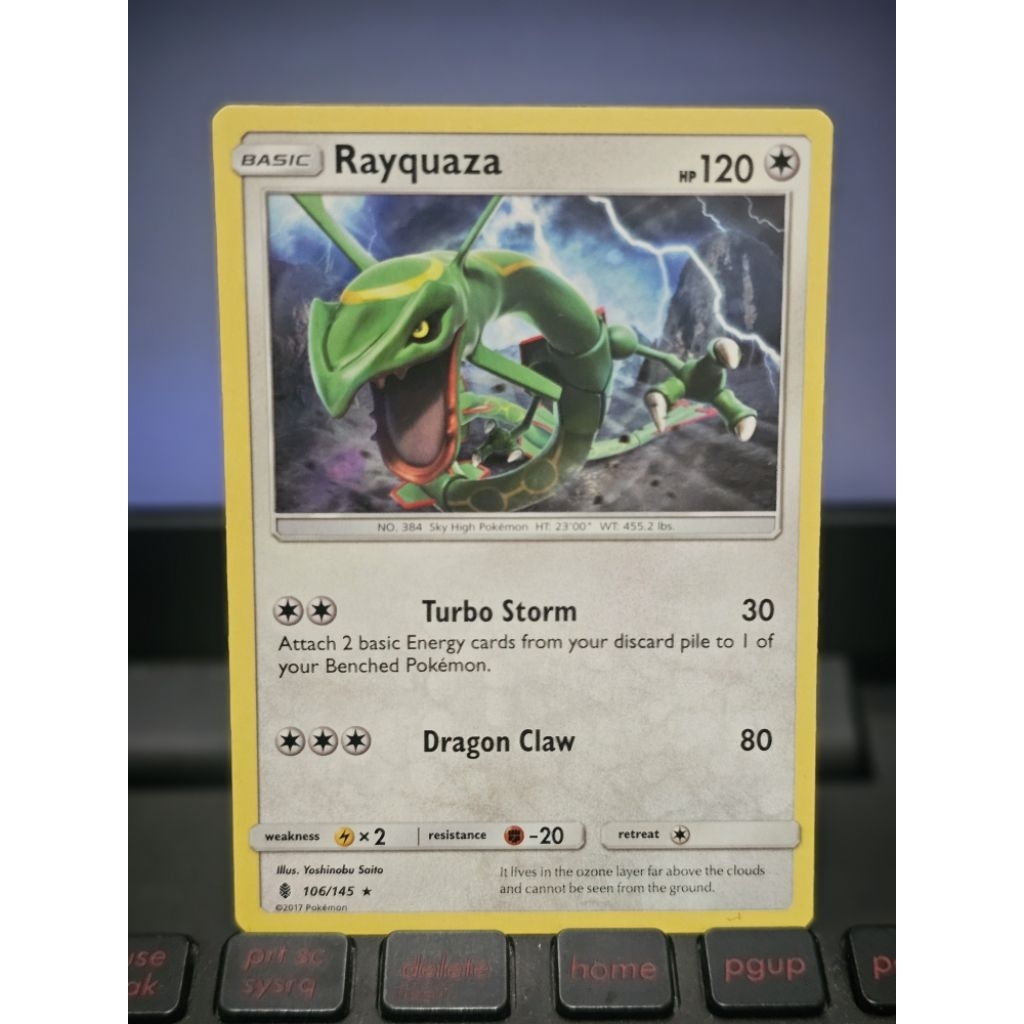 Rayquaza - 106/145 - RareSun & Moon: Guardians Rising Singles | Shopee ...