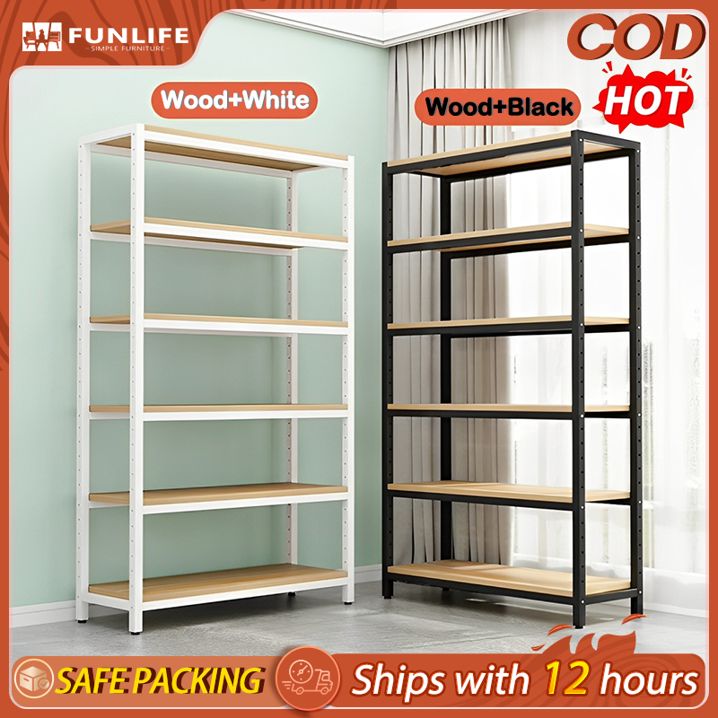 Metal Rack Duty Shelf Organizer Boltless Steel Rack Adjustable Height ...