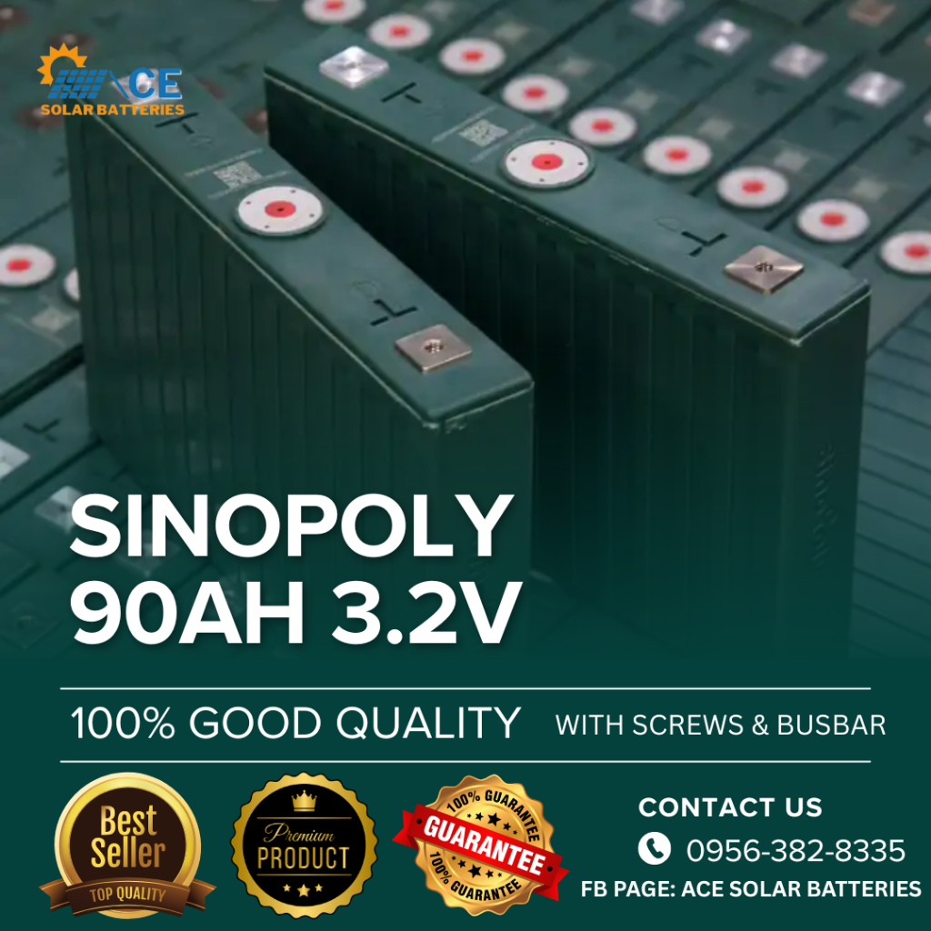 New SINOPOLY 90AH Lifepo4 3.2v LIFEPO4 CELL RECHARGEABLE BATTERY. (8PCS ...