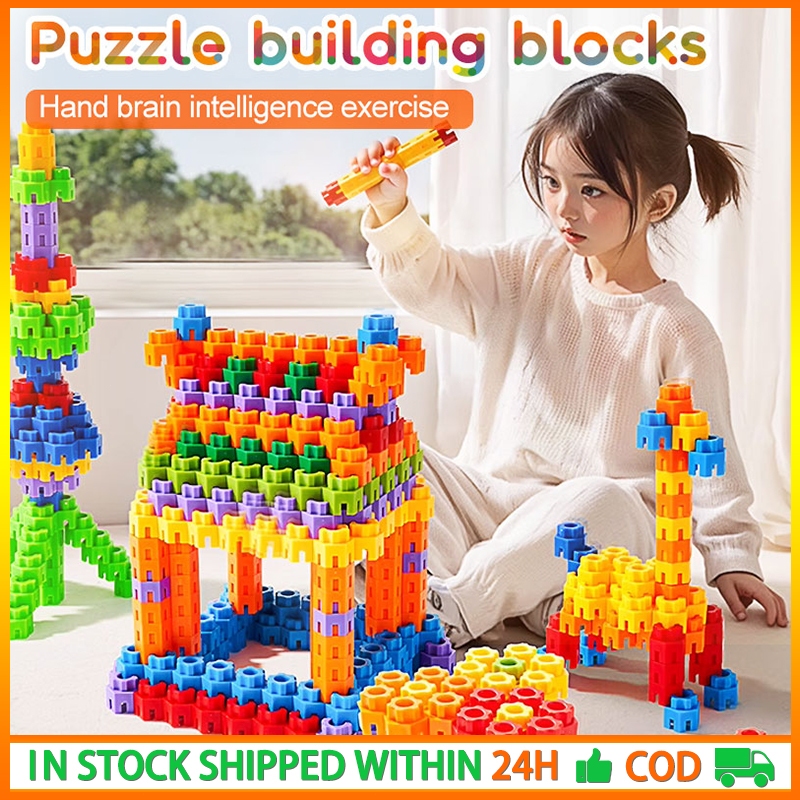 Educational Building Blocks for Toddlers Kids Hexagon Plastic ...