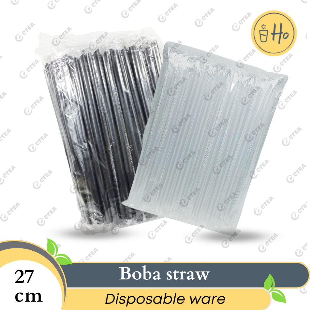 Boba Straw Individual Wrapped 27 CM (100 pcs)/pack | Shopee Philippines