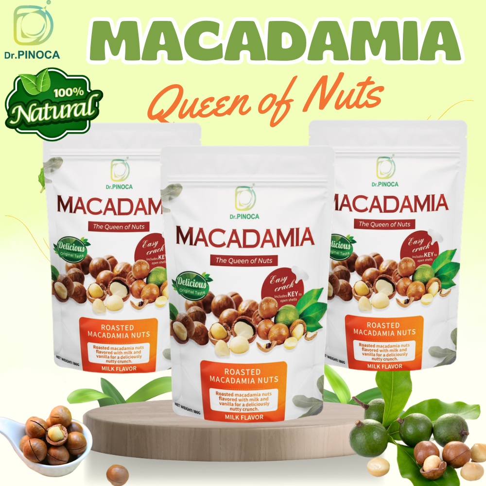 DR.PINOCA Macadamia Nuts Healthy Food Rich Nutrition Glunten Free 200g ...