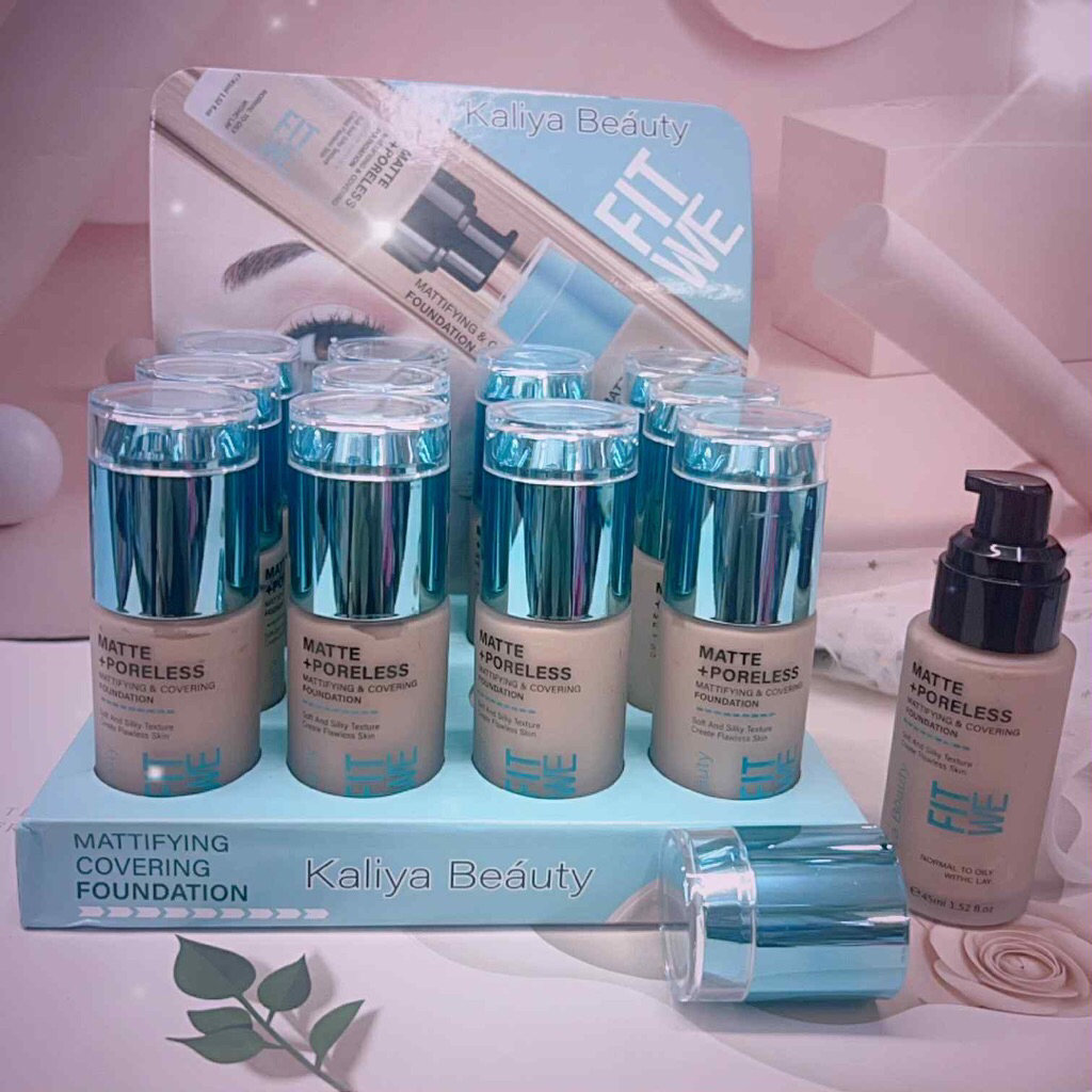 12 Pcs Liquid Foundation Matte+ Poreless Mattifying Covering Long ...