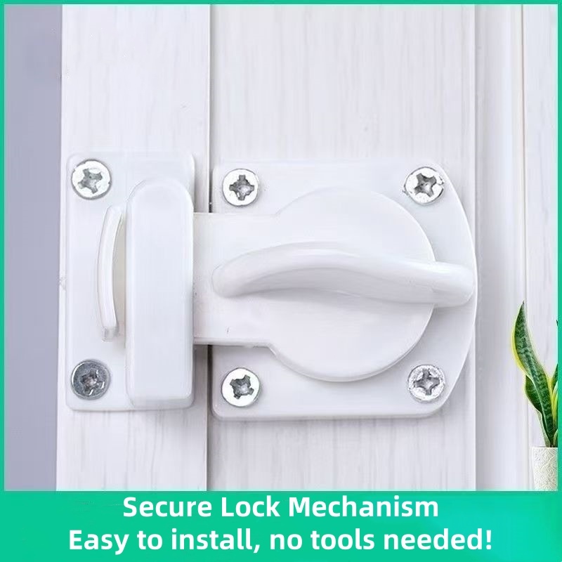 Folding Door Plastic Lock – Clip Type for PVC Accordion Door