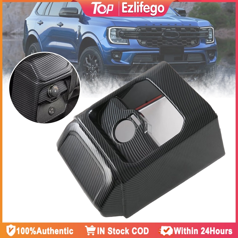Rear Air Vent Cover Heat Resistant ABS Carbon Fiber For Ford Everest ...