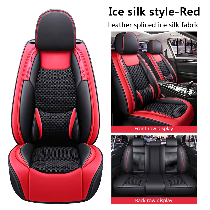 Full Coverage Leather Car Seat Covers Full Set,Waterproof Seat