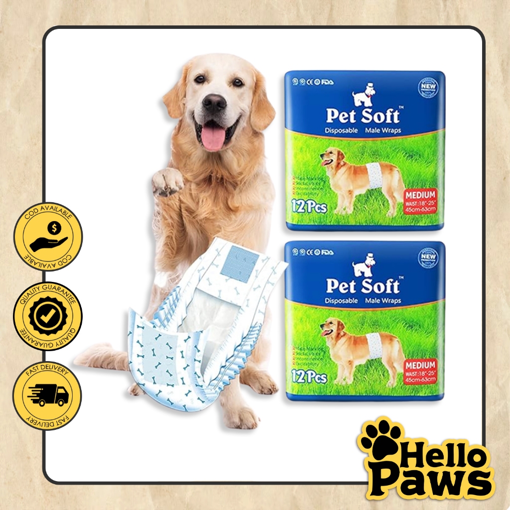 Hello Paws Pet Soft Dalmatian Packaging Dog Diaper XS | Shopee Philippines