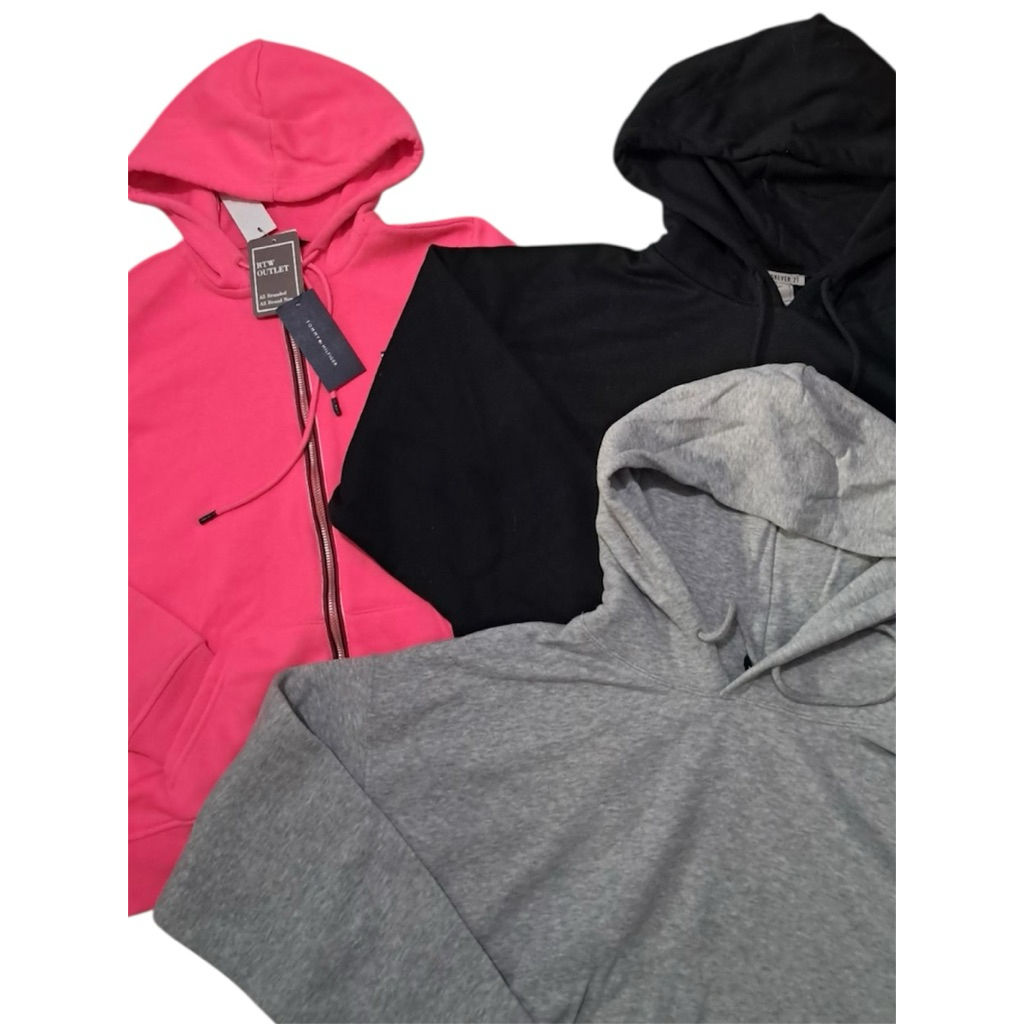 Branded Zip Up & Crop Hoodie - Forever 21 & TH | Shopee Philippines