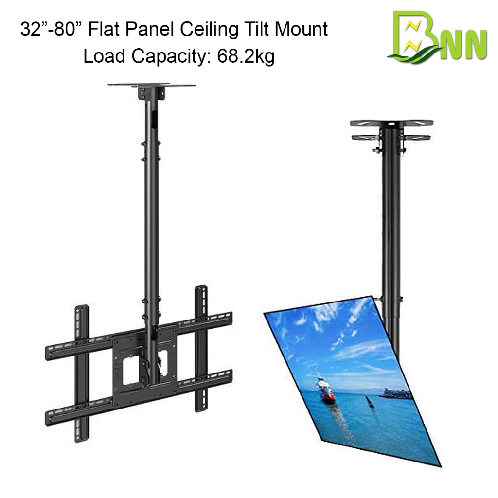 BNN Ceiling TV Mount Hanger Bracket 32-80 Inches LCD TV Monitor 68kg ...