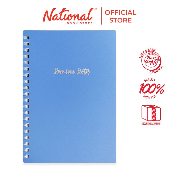 Premiere Notes Soft Spiral Notebook PP Cover 80Sheets 70gsm B6, Blue ...