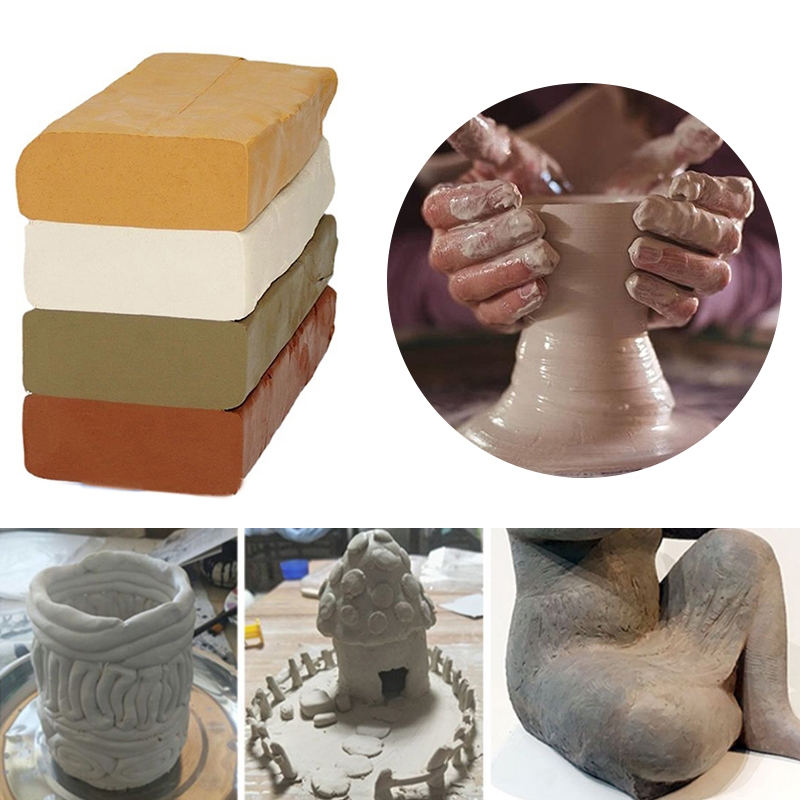 500g Air Dry Clay Self-Hardening Pottery Clay Porcelain Clay for DIY ...