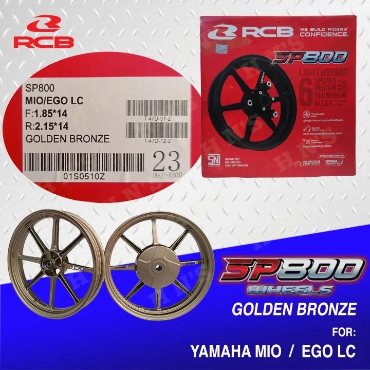RACING BOY RCB SP800 ( GOLDEN BRONZE ) for Yamaha Mio 3 Holes | Shopee ...