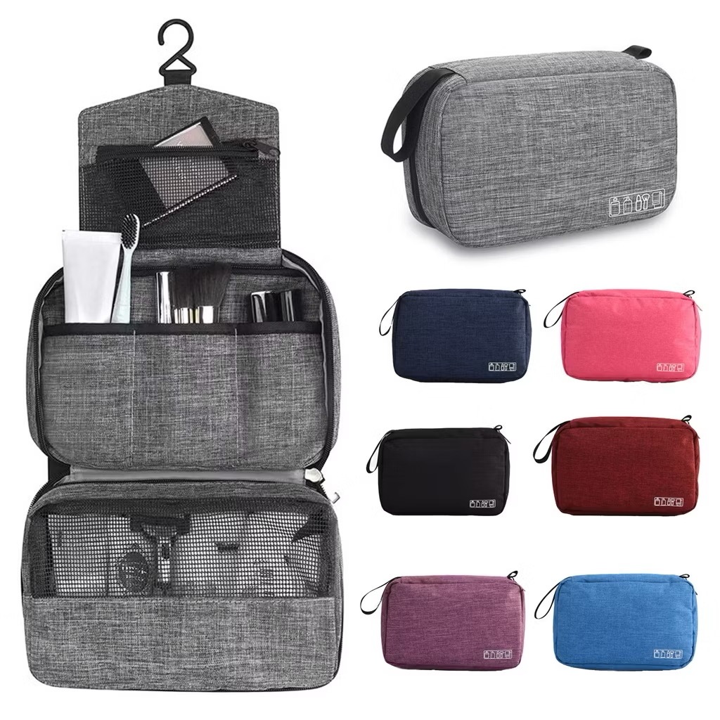 Toiletry Cosmetics Makeup Container Waterproof Pouch Hanging Travel Kit ...