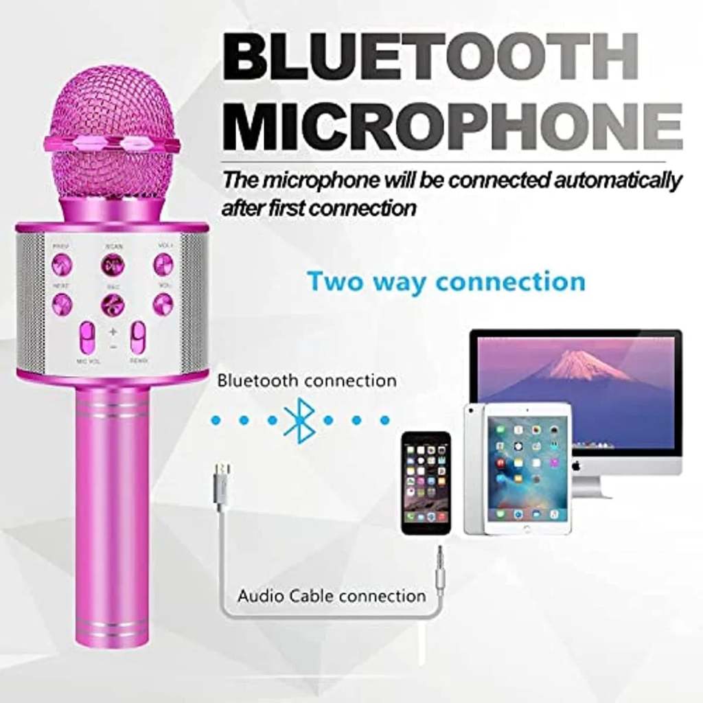 Portable Handheld Multifunction Rechargeable Bluetooth Karaoke ...