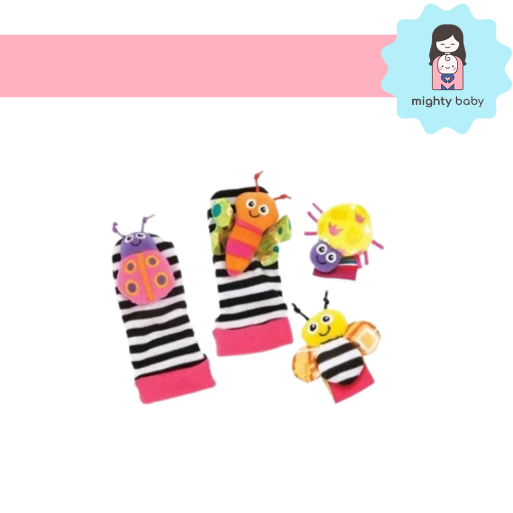 Lamaze Gardenbug Foot Finder Wrist Rattle Set Shopee Philippines