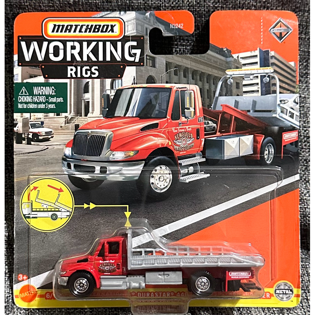 Matchbox Working Rigs International Durastar Flatbed Transporter ...