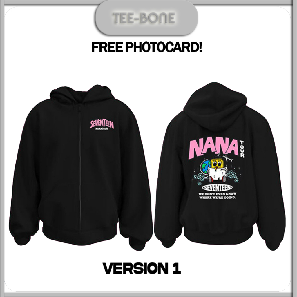 SEVENTEEN NANA TOUR ZIP-UP HOODIE INSPIRED | Shopee Philippines