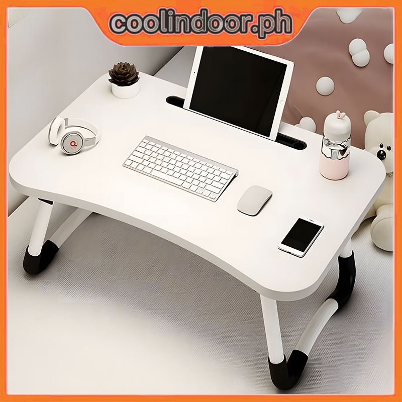Folding Wooden Bed Table Laptop Table Small Lazy Desk Table Study Table