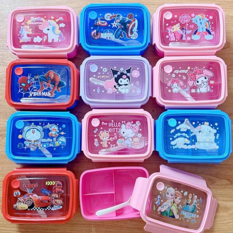 Character LunchBox Food Container Kids School Lunch Box Storage Food ...