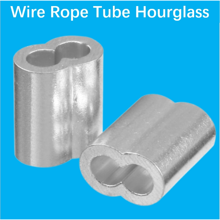 Toyu 1-12mm Wire Rope Tube Hourglass Aluminum Clamp Sleeve Crimping ...