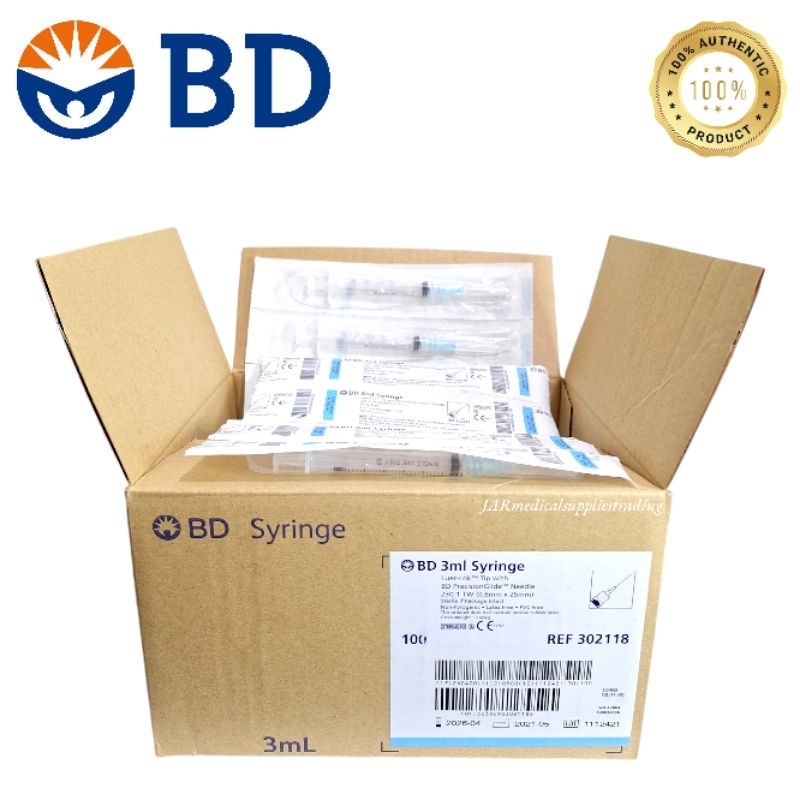 BD Syringe with Needle 1mL/3mL/5mL (Sold per 50Pieces) | Shopee Philippines