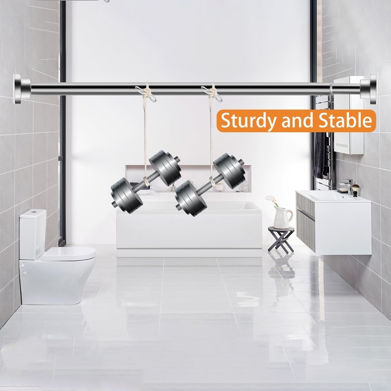 BDH Adjustable Shower Rod - Telescopic Stainless Steel L-Shape ...
