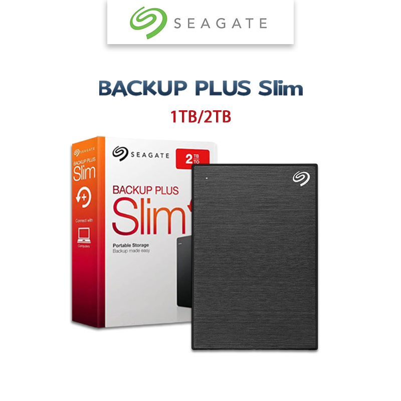 Seagate Plus Slim 1TB 2TB External Hard Drive For Mac and Windows