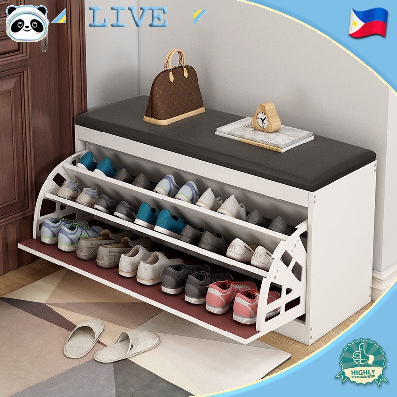 Food-Shaped Shoe Changing Stool - Lightweight Resin Decorative Stool, Sweetheart Cookie Design For Living Room, Bedroom-919793