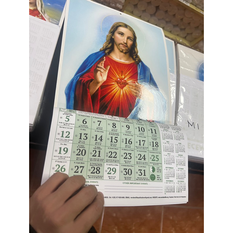 Sacred Heart Wall Calendar 2026 | Shopee Philippines