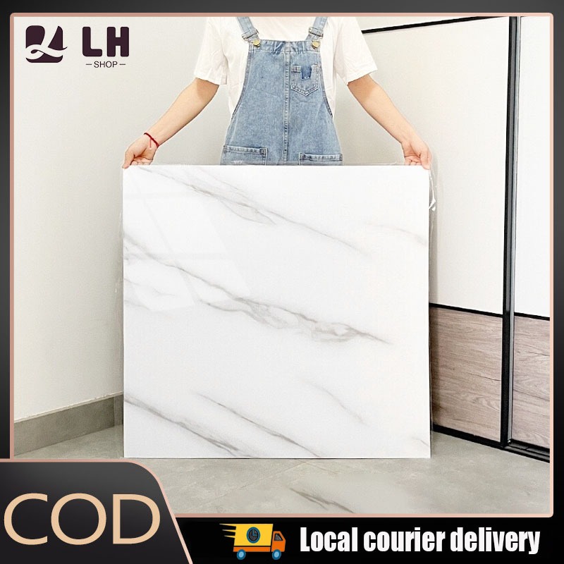 Selfadhesive vinyl tile Floor 60x60 Marble Floor sticker Waterproof
