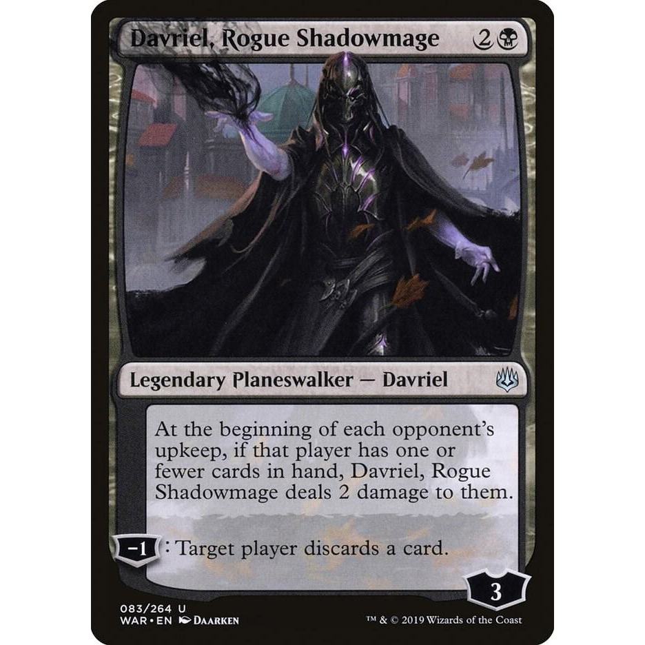Magic the Gathering - Davriel, Rogue Shadowmage - MTG Black - WAR - NM ...