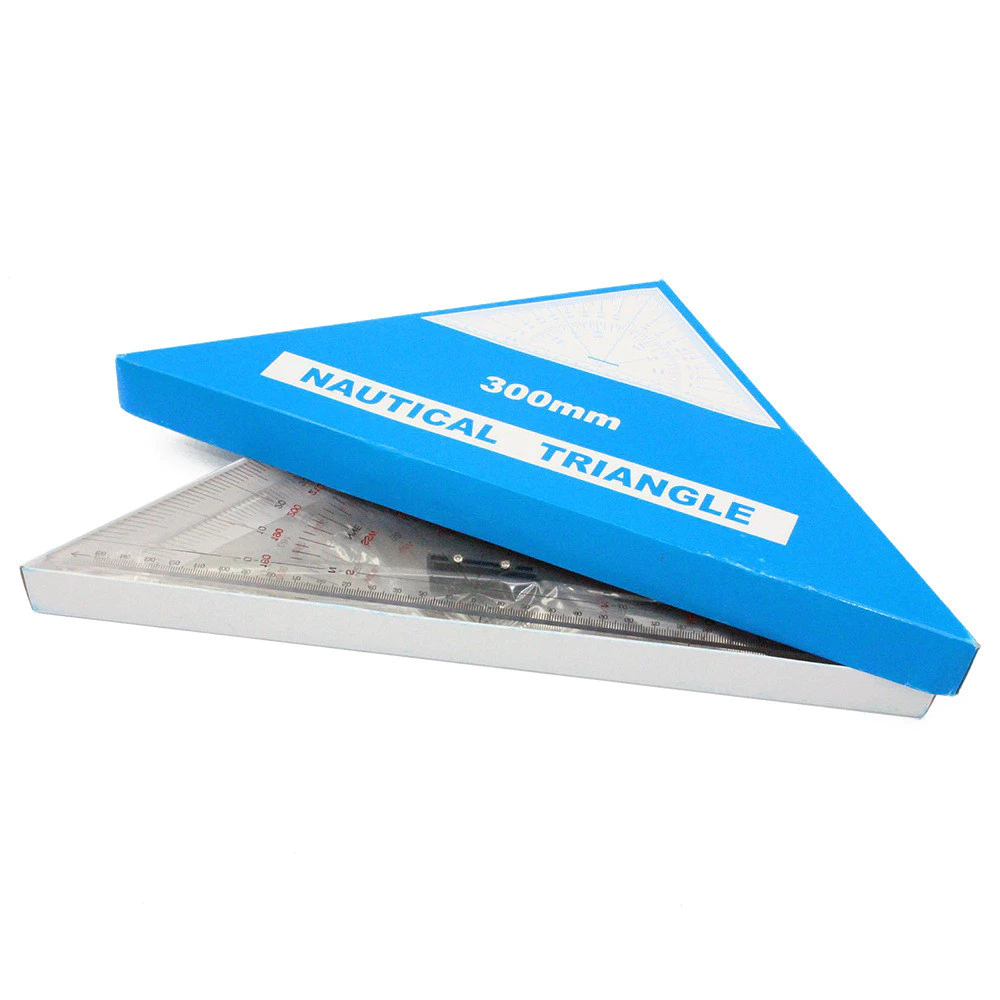 Chart Drawing Triangle Ruler for Ship Drawing Nautical Protractor Large ...