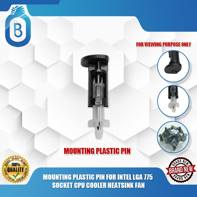 MOUNTING PLASTIC PIN FOR INTEL LGA 775 SOCKET CPU COOLER HEATSINK FAN ...