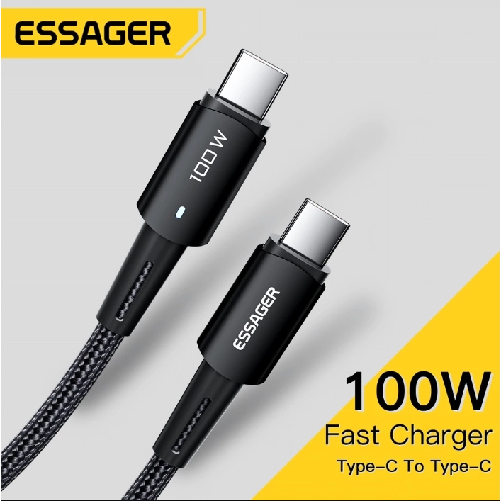 Essager USB C Cable 100W 60W PD QC USB Type C Cable Fast Charging  Type C For laptop/Samsung