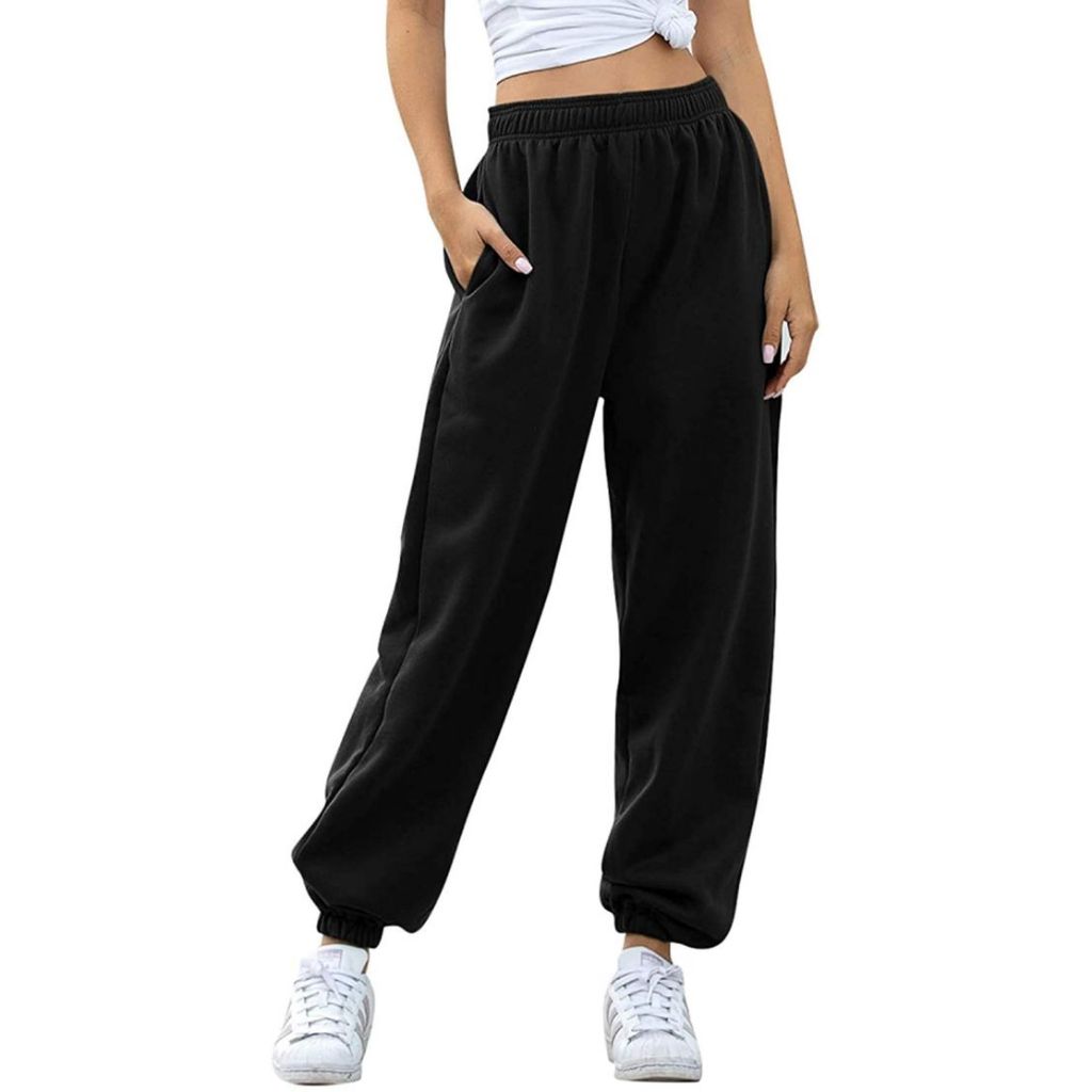 Women s Casual Cinch High Waist Hip Hop Dance Sport Running Jogging Harem Pants Sweatpants Jogger Pa