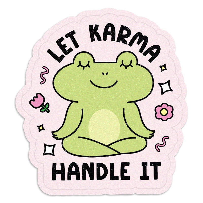 Karma Waterproof Vinyl Decal Sticker, Laptop Sticker, Water Bottle ...