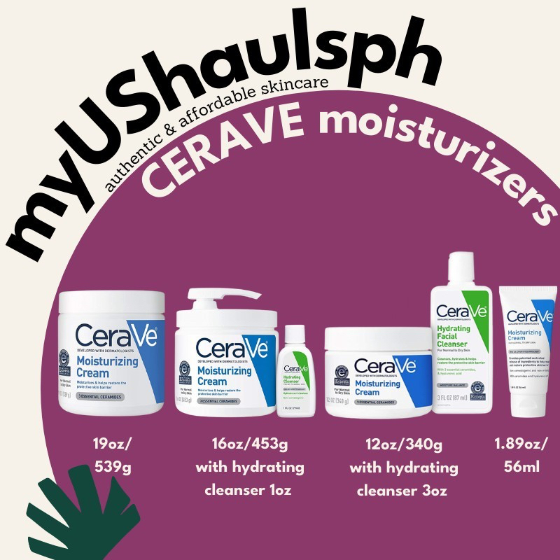 AUTHENTIC CERAVE Moisturizing Cream Moisturizer Lotion for Dry Skin