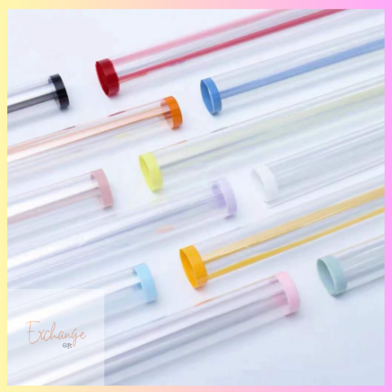 Water Ice Moon Colored Border Cellophane Transparent Opp Boquet Wrapper ...