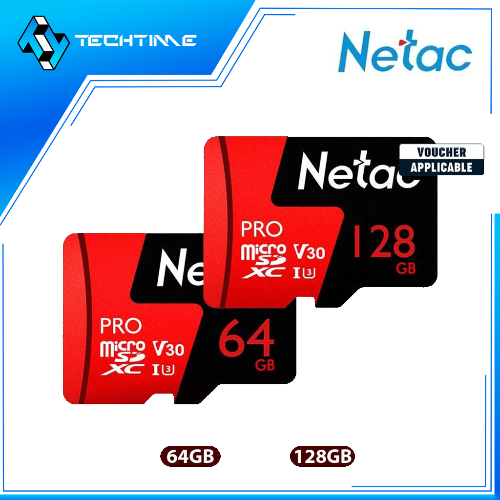 Netac P500 Pro Micro SDXC Memory Card With Adapter V30 up to 4x faster ...