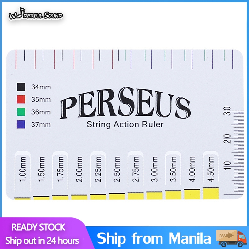 String Action Gauge Ruler Guide Setup Guitar Measuring Tool Plectrum